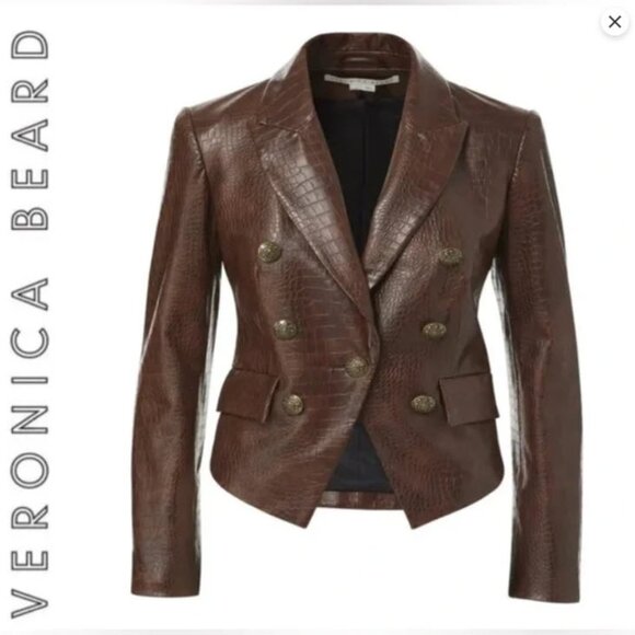 Size 10 Veronica Beard Cooke Dickey Jacket (Chicory) - Picture 1 of 4